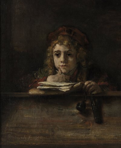 Tito en su escritorio de Rembrandt van Rijn